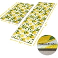 thumbnail image 3 of Lemon Kitchen Mats Cushioned Anti Fatigue 2 Piece Set, Memory Foam Kitchen Mat Set of 2, Farmhouse Kitchen Runner Rug and Waterproof Kitchen Mat for Home Kitchen Decor or Office 17"x30"+17"x47", 3 of 6