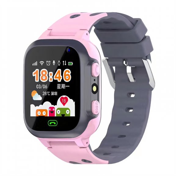 GJX Smart Watch for Kids,Voice Chat Kids Smart Watch,Fun Moments Watches for Kids,Pink