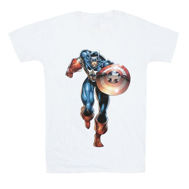 Captain America Adult Running T-Shirt