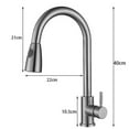 Bestgoods Kitchen faucets with Pull Down Sprayer, Single Handle Level Stainless Steel Kitchen