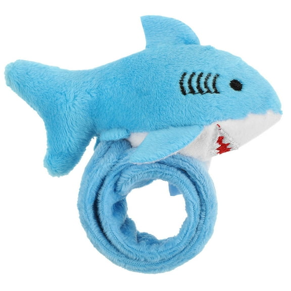 GOOHOCHY  Animal Slap Bracelets Shark Plush Snap Ring Child