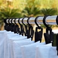 thumbnail image 6 of Puntoco Super Strong Swivel Hanging Hooks, Laundry Clips Plastic Clothes Pins Beach Towel Clips, 360° Rotating Curtain Clips for Home office & Workshop/Clothing Store/Closet, 6 of 6