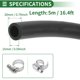 thumbnail image 3 of Ofertas únicas 1 juego de mangueras de aceite lubricante 0.59" ID 0.79" OD 16.4ft L manguera de caucho nitrilo para riego/equipos pequeños/manguera de agua exterior negra, 3 of 7