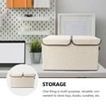 thumbnail image 5 of CRAFTHROU Storage Crates with Lids Cotton Stackable for Room Tidying 1Pack, 5 of 5
