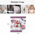 thumbnail image 5 of 250th Anniversary Floral Cloth Napkins, Red Blue Stars 4th of July Washable and Reusable Dinner Napkins Set of 2, Table Napkin for Kitchen Party Birthday Wedding Hotel Housewarming 20"x20", 5 of 9