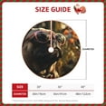 thumbnail image 2 of Lukts Pug Wearing Sunglasses Flowers Print Color Life Christmas Tree Skirt, Winter Holiday Tree Mat Decoration ,Can be Used as A Shawl-30", 2 of 6