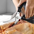 thumbnail image 4 of Tijeras para Aves con Mangos de Plástico - Tijeras Domésticas de Acero Inoxidable y Plástico - Mangos Ergonómicos - Universales y Versátiles - Para Cortar Pollos, Huesos, Carnes, Verduras oso de fresa Electrónica, 4 of 5