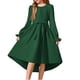 thumbnail image 1 of Vestido Largo de Manga Larga de Moda Y Cómodo Color Sólido con Cinturón para las Niñas, Falda Plisada para el Vestido de Cumpleaños para las Niñas, 1 of 6