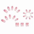thumbnail image 2 of Set de parches para uñas postizas HUOGUO, cabeza larga y puntiaguda, rosa degradado, 2 of 5