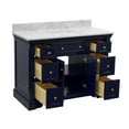 thumbnail image 6 of Sydney 48" Bathroom Vanity with Royal Blue Cabinet and Carrara Marble Top, 6 of 7