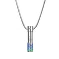 thumbnail image 4 of Only Love Cylinder Memorial Cremation Jewelry Urn Ashes Holder Necklace (Silver - Iridescent), 4 of 5