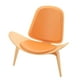 thumbnail image 1 of Silla de concha Hugo Muebles en miniatura juguete para juego de imitación Naranja, 1 of 10