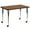 Oak, variant on Emma + Oliver Mobile 36x72 Oak Thermal Laminate Adjustable Activity Table