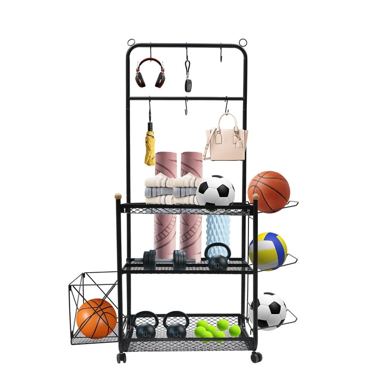 Garage Storage System Garage Organizer with Baskets and Hooks for