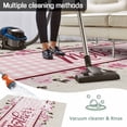 thumbnail image 5 of Happy Mother's Day Outdoor Rug 5x7 Ft - Reversible Patio Rug Outdoor Camping Rugs, Pink Floral Buffalo Plaid Burlap Washable Indoor Outdoor Area Rugs, Non-Slip Outdoor Carpet Runner for Deck/Porch, 5 of 8