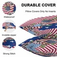 thumbnail image 4 of Waterproof Throw Pillow Covers Set of 2, 26x26 Inch 4th of July Decorative Pillowcases Outdoor Pillow Slip Cushion Covers Set for Couch Tent Independence Day Red Blue Stars Striped, 4 of 7