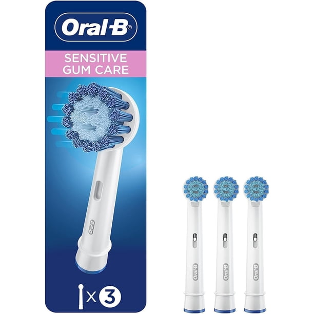 Oral-B Sensitive Gum Care Electric Toothbrush Replacement Brush Heads, 3ct