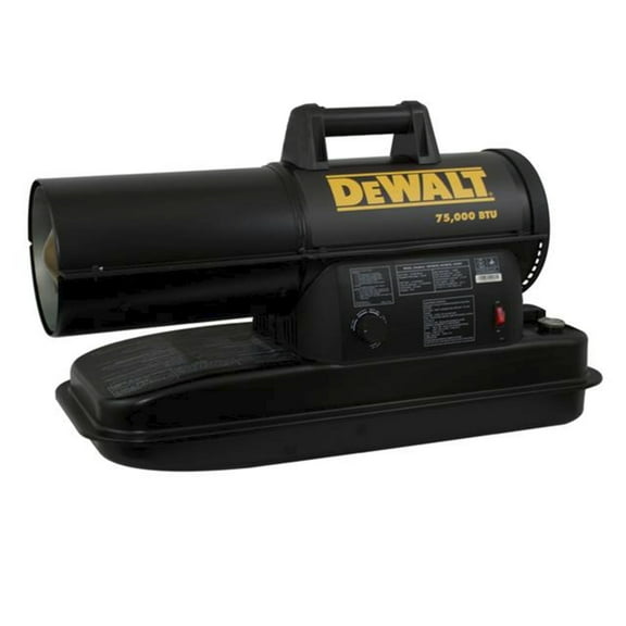 DeWalt F340761 75,000 Btu/Hr.1750 sq. ft. Forced Air Kerosene Heater