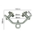thumbnail image 1 of PEONAVET Pulley Leg Pulley Proxy Hoist Pulley Suspension Round Flat Cable Steel Rope Angle Iron Off Pulley Pulley Assembly, 1 of 1