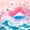 Japanese 07, variant on Manfei Ukiyo-e Fuji Twin Sheet Sets for Girls, Crane Wave Bedding, Pink Blue White 3pcs, 1 Flat Sheet, 1 Fitted Sheet and 1 Pillowcase