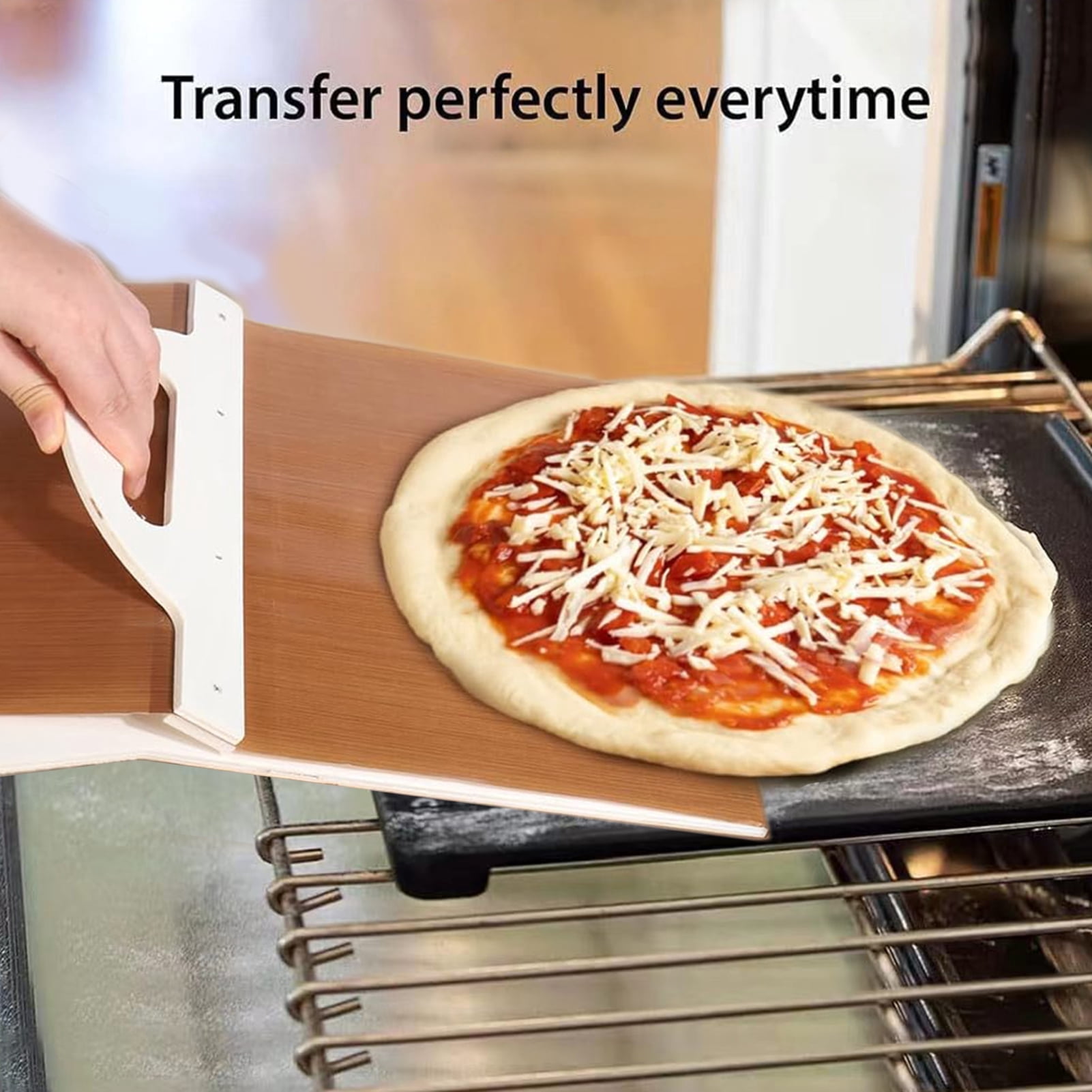 Sliding Pizza Peel Shovel + Free Replacement Tarpaulin Removable Wooden Handle Pizza Spatula with Tarps Baking Tools Drop shipping