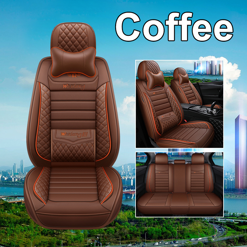 Stylish Car Full Set Auto Seat Cushion PU Leather Auto Car Seat Covers