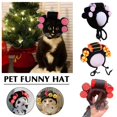 thumbnail image 3 of Ruifaya Divertido sombrero rizado para mascotas, adecuado para gatos y perros, ajustable para Halloween, 3 of 6
