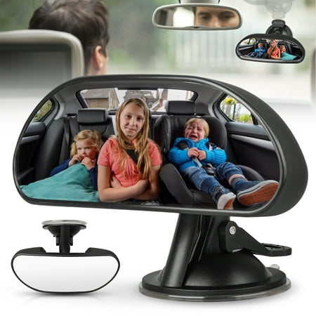 TSV Rearview Mirror Baby Mirror for Car Rear View Mirror Backseat Mirror for Infant Toddler Child with 360 Degree Adjustable Strengthen Suction