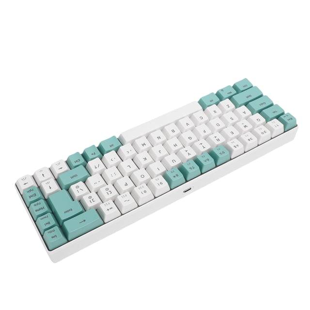 Wired Gaming Keyboard, 60 Percent 68 Keys RGB Backlit Mechanical Keyboard, Ergonomic Compact Keyboard with Anti Ghosting And Multimedia Keys for PC Laptop Computer