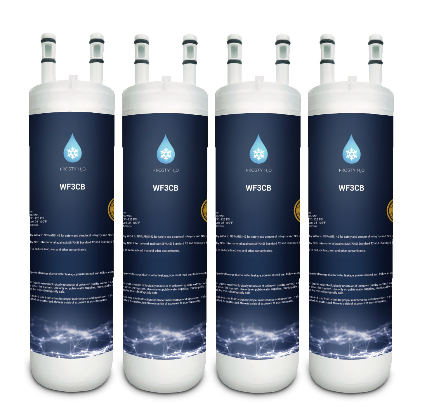 Aqua Fresh WF425 Refrigerator Water Filter 2-pk 706465 AP4567491 PureSource 3 242069601 242086201 242017800 Fridge Filter PS3412266 Replacement for WF3CB 