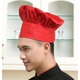 thumbnail image 3 of EcoNesxp Set Chef Apron Hat Set Adjustable Bib Cooking Apron Baker Kitchen Men and Women Father Gift Simple Modern 2 Piece Set Chef Apron Hat Set, 3 of 4