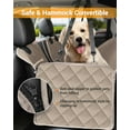 thumbnail image 4 of Funda para asiento de coche para perros, 600D, resistente y duradera, para asiento trasero, 100% impermeable, a prueba de arañazos, antideslizante, hamaca para perro con solapa lateral, fundas suaves, 4 of 5