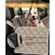 thumbnail image 4 of Funda para asiento de coche para perros, 600D, resistente y duradera, para asiento trasero, 100% impermeable, a prueba de arañazos, antideslizante, hamaca para perro con solapa lateral, fundas suaves, 4 of 5