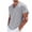 Gray, variant on Linen Shirts for Men Vintage Frayed Hem Classic V Neck Tshirts Cozy Short Sleeve Boho Tees Sky Blue M