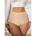 thumbnail image 2 of Women's Breathable Mesh Ice Silk Seamless Menstrual Leak-Proof Absorbent High Waist Abdomen Control Comfortable Shaping Physiological Panties, 2 of 4