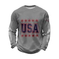thumbnail image 4 of Holiday Shirt for Men Patriotic Independence Day Commemorative Knit Mens Performance Polos,Grey,M, 4 of 4