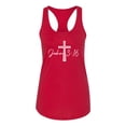 thumbnail image 2 of Wild Bobby John 3:16 Cross Inspirational/Christian Women Racerback Tank Top, Red, Large, 2 of 5