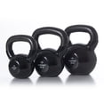 thumbnail image 2 of Element Fitness Vinyl Coated Kettlebell 65 lb Black Cast Iron Strength Training, 2 of 2