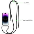 thumbnail image 3 of Clear Case for iPhone 14 Pro, iPhone 14 Pro Case with Adjustable Neck Lanyard Strap,Soft Slim TPU Shockproof Protective Cover for iPhone 14 Pro 6.1 inch-Black, 3 of 11