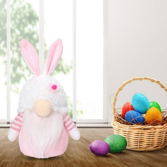 Dvkptbk Plush Bunny Stuffed Animals Cute Light-Up Plush Bunny Birthday Easter Gift for Kids Plush Decorations Holiday Products Home Decor