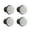 White, variant on 4Pcs Crystal Door Knobs Crystal Knobs Rhinestone Cabinet Door Drawer Knob for Kitchen Cupboard Drawer Pull Handles