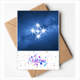 thumbnail image 1 of inspi righteousness beautiful lucky stars Welcome Back Greeting Cards Envelopes Blank, 1 of 3
