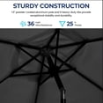 thumbnail image 6 of 7.5' Outdoor Market Umbrella, UV-Resistant with Crank & Tilt for Patio Backyard (Base Not Included), 6 of 10