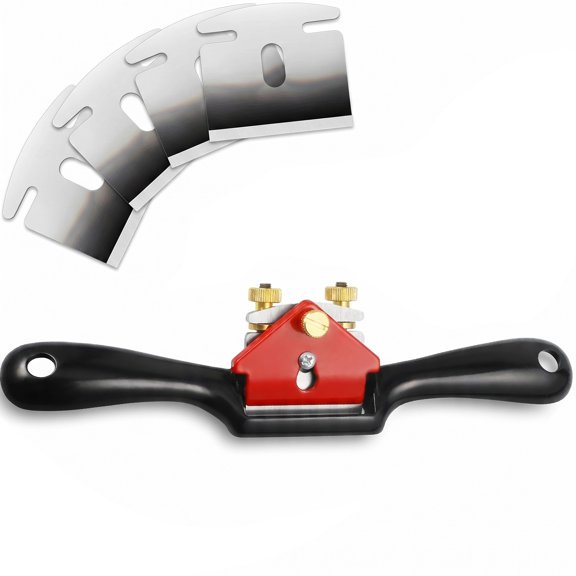 BlinkLLX Adjustable Spokeshave with Flat Base and 2 Metal Blade 1