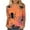 3-Orange, variant on Sriper Halloween Themed 3/4 Sleeve Trendy Tops Women's Going Out Tees Loose Fit Pullover Basic Shirts Ladies Tops & Blouses Seasonal Orange 4X