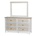 thumbnail image 3 of Sea Wind Florida Captiva Island 6-Drawer Wood Dresser in White/Light Brown, 3 of 4