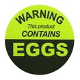 thumbnail image 1 of "WARNING This Product CONTAINS EGGS" Labels | 1.5" Inch Round | 500 Pack, 1 of 1