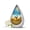 Hen-2, variant on Chicken Urn for Ashes Small Male and Female 3 Inch - Sunrise Keepsake Urns for Ashes Small - Blue Burial Urn for Cremated Remains - Human Remains Urns for Mom & Dad
