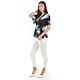 thumbnail image 2 of Blusa escote cruzado Roman Fashion /Juvenil, 6931 (Negro / Azul) negro M, 2 of 4