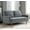 Gray, variant on US Pride Furniture Angles 56 in. Wide Square Arm Velvet Modern Rectangle Loveseat in Grey